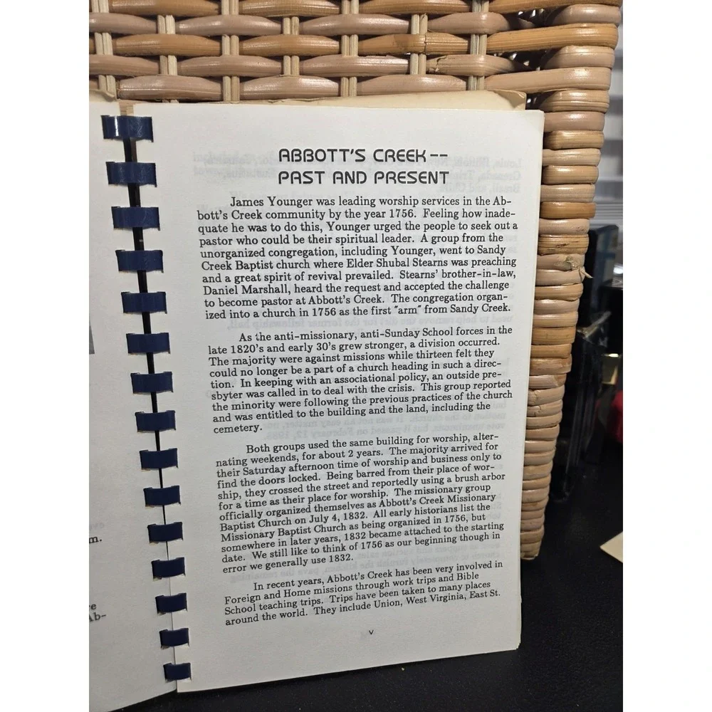 Abbott's Creek Baptist Church Cookbook High Point, NC Eberhardt's‎ Circle